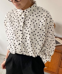 ドットブラウス