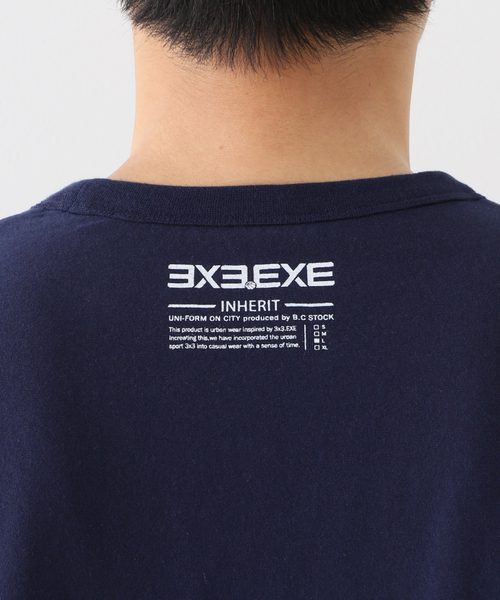 B.C STOCK(ベーセーストック)の「【3x3.EXE】 REVERSIBLE-T(Tシャツ/カットソー・メンズ・ホワイト/ネイビー/ブルー系その他・MEDIUM/LARGE/X-LARGE)」の18枚目の写真