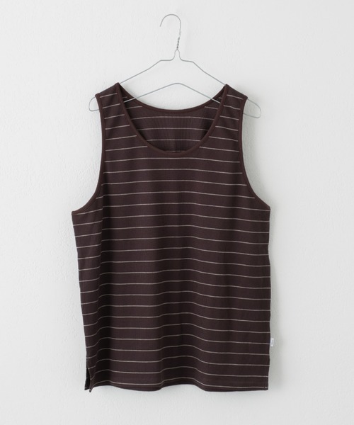 Kastane（カスタネ）の「【WHIMSIC】サーマルタンクトップ（タンクトップ・レディース・チャコールグレー/アイボリー/ミント・FREE）」の3枚目の写真