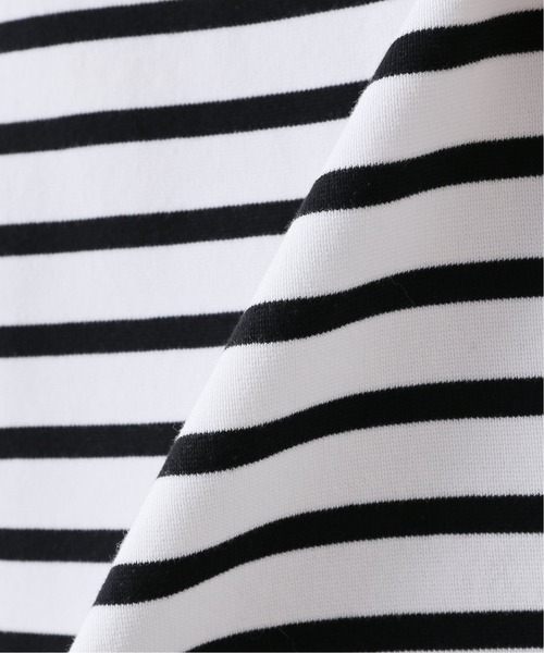 EDIFICE(エディフィス)の「【ETS.MATERIAUX / マテリオ】パネルボーダー モックネック(Tシャツ/カットソー・メンズ・ホワイト/スカイブルー・1/2/3)」の21枚目の写真