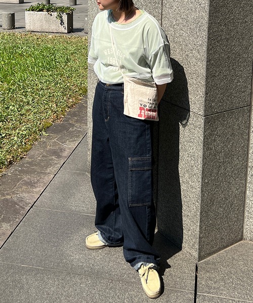 kutir（クティール）の「チュールシアーTシャツ（Tシャツ/カットソー・レディース・ホワイト/ライトブルー/ブラック・FREE）」の8枚目の写真