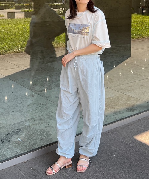 kutir（クティール）の「チュールシアーTシャツ（Tシャツ/カットソー・レディース・ホワイト/ライトブルー/ブラック・FREE）」の17枚目の写真