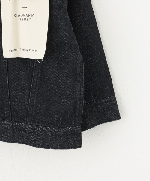 CIAOPANIC TYPY（チャオパニックティピー）の「【KIDS】甘織デニムGジャン（デニムジャケット・キッズ・ブラック/ネイビー・SMALL/MEDIUM/LARGE/X-LARGE/XX-LARGE）」の10枚目の写真