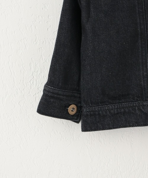 CIAOPANIC TYPY（チャオパニックティピー）の「【KIDS】甘織デニムGジャン（デニムジャケット・キッズ・ブラック/ネイビー・SMALL/MEDIUM/LARGE/X-LARGE/XX-LARGE）」の11枚目の写真