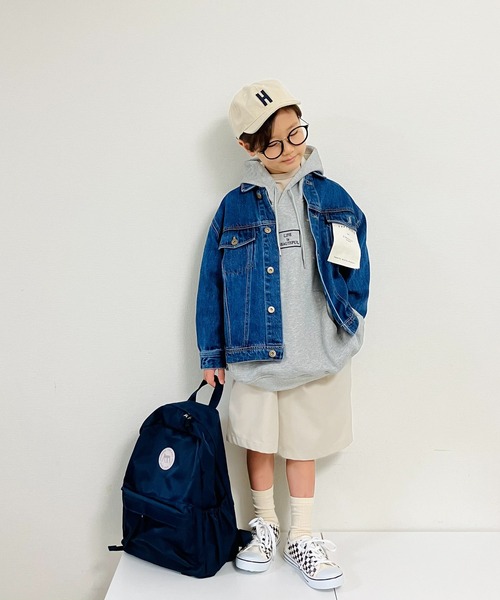 CIAOPANIC TYPY（チャオパニックティピー）の「【KIDS】甘織デニムGジャン（デニムジャケット・キッズ・ブラック/ネイビー・SMALL/MEDIUM/LARGE/X-LARGE/XX-LARGE）」の15枚目の写真