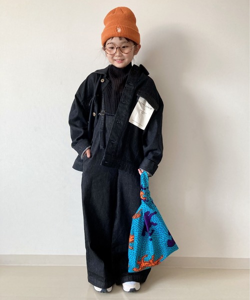 CIAOPANIC TYPY（チャオパニックティピー）の「【KIDS】甘織デニムGジャン（デニムジャケット・キッズ・ブラック/ネイビー・SMALL/MEDIUM/LARGE/X-LARGE/XX-LARGE）」の17枚目の写真