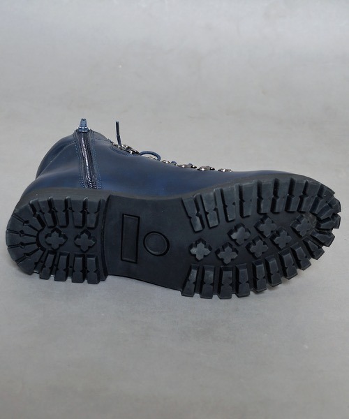 hardcover（ハードカバー）の「『hardcover』サイドzip トレッキングBOOTS（ブーツ・メンズ・ネイビー/ブラウン・SMALL/MEDIUM）」の7枚目の写真