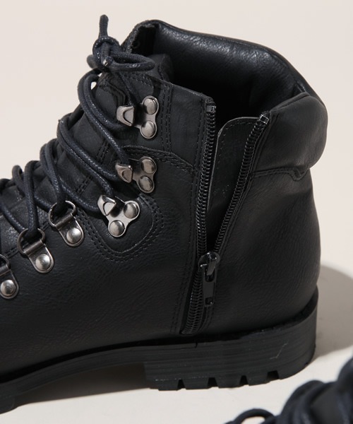 hardcover（ハードカバー）の「『hardcover』サイドzip トレッキングBOOTS（ブーツ・メンズ・ネイビー/ブラウン・SMALL/MEDIUM）」の12枚目の写真