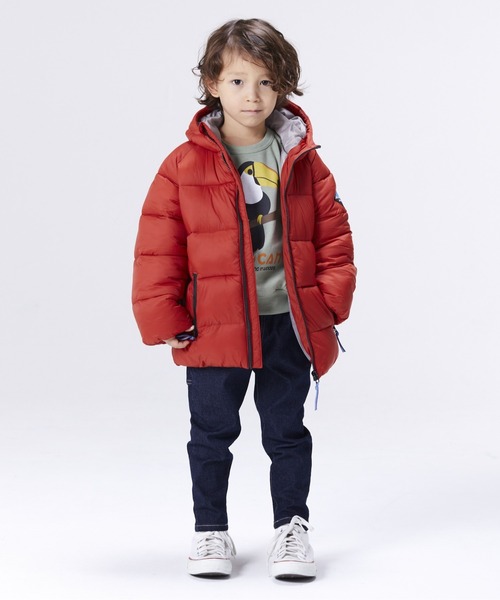 BIG FIELD（ビッグフィールド）の「アトラスマウンテンジャケット(80～150cm)（ダウンジャケット/コート・キッズ・ブラック/パープル/ブラウン/レッド/ブルー/グリーン・90/100/110/120/80/130/95/140/150）」の6枚目の写真