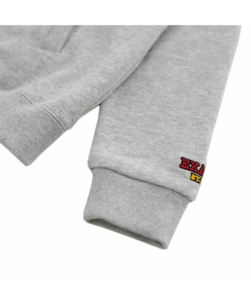 EXAMPLE（エグザンプル）の「EXAMPLY by EXAMPLE DRIP CIRCLE HOODIE for KIDS（パーカー・キッズ・ブラック/グレー・110/130）」の7枚目の写真