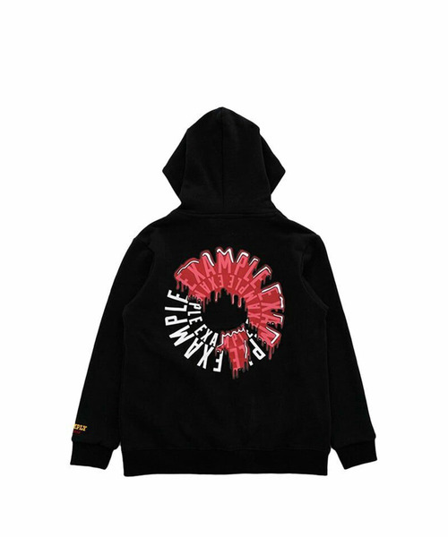 EXAMPLE（エグザンプル）の「EXAMPLY by EXAMPLE DRIP CIRCLE HOODIE for KIDS（パーカー・キッズ・ブラック/グレー・110/130）」の18枚目の写真