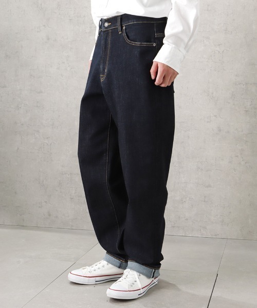 NAVY（ネイビー）の「毎日はきたくなるデニム「マイデニ」ROOSE STRAIGHT DENIM（デニムパンツ・メンズ・ワンウォッシュ/ブルー系・34inch/29inch/31inch/32inch/38inch/36inch/33inch/30inch/28inch）」の5枚目の写真