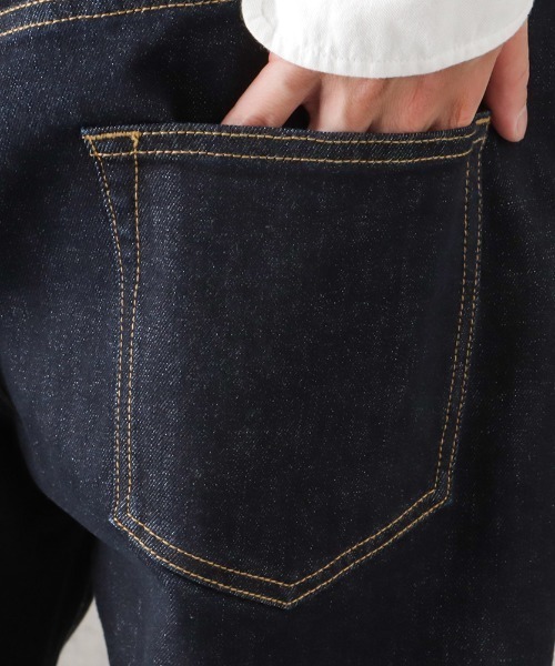 NAVY（ネイビー）の「毎日はきたくなるデニム「マイデニ」ROOSE STRAIGHT DENIM（デニムパンツ・メンズ・ワンウォッシュ/ブルー系・34inch/29inch/31inch/32inch/38inch/36inch/33inch/30inch/28inch）」の14枚目の写真