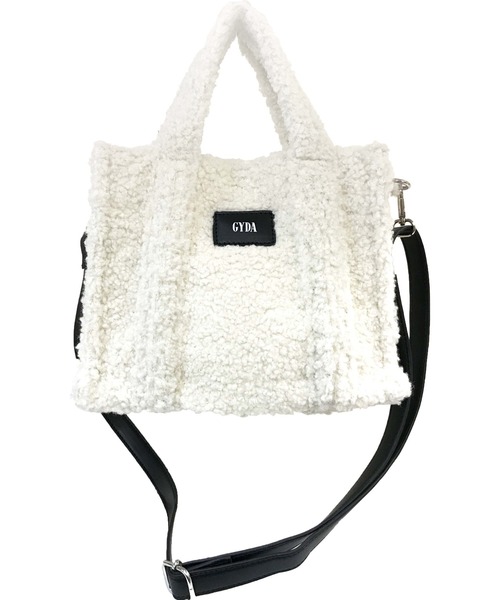 GYDA（ジェイダ）の「GYDA (ジェイダ) 2WAYトートバッグ ボア GY-B071（トートバッグ・レディース・アイボリー/ブラウン/ブラック・FREE）」の16枚目の写真