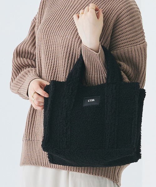 GYDA（ジェイダ）の「GYDA (ジェイダ) 2WAYトートバッグ ボア GY-B071（トートバッグ・レディース・アイボリー/ブラウン/ブラック・FREE）」の13枚目の写真