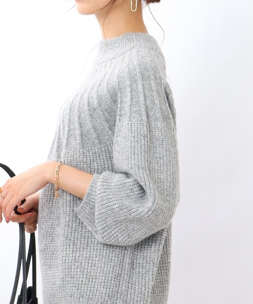 DRESKIP(ドレスキップ)の「◆求心編みニット(ニット/セーター・レディース・ピンク系/ライトベージュ/ライトブルー/グレー・02/03/04)」の13枚目の写真