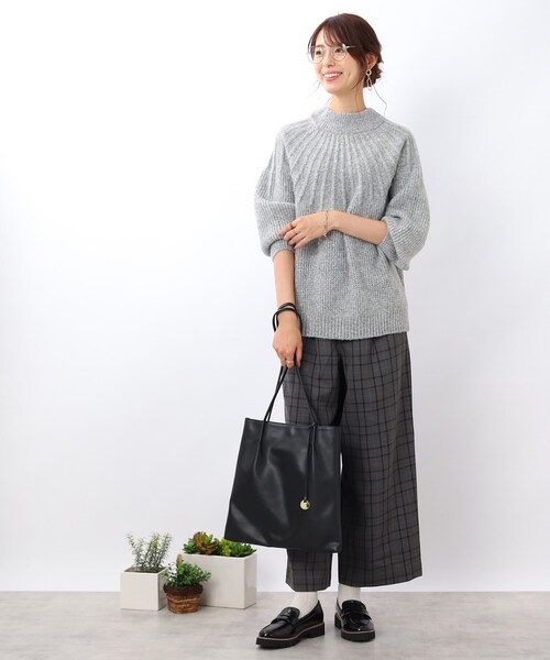 DRESKIP(ドレスキップ)の「◆求心編みニット(ニット/セーター・レディース・ピンク系/ライトベージュ/ライトブルー/グレー・02/03/04)」の15枚目の写真