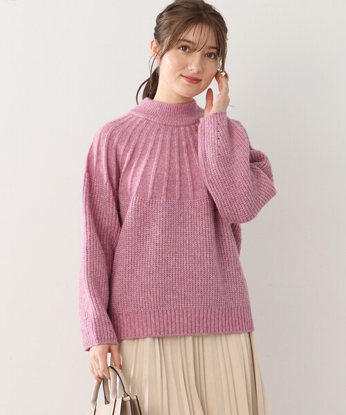 DRESKIP(ドレスキップ)の「◆求心編みニット(ニット/セーター・レディース・ピンク系/ライトベージュ/ライトブルー/グレー・02/03/04)」の19枚目の写真