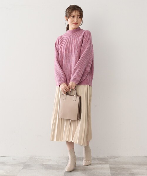 DRESKIP(ドレスキップ)の「◆求心編みニット(ニット/セーター・レディース・ピンク系/ライトベージュ/ライトブルー/グレー・02/03/04)」の22枚目の写真