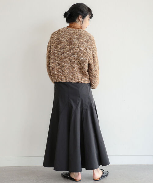 Ray BEAMS（レイビームス）の「RBS / ミックス スラブ ショート カーディガン（カーディガン/ボレロ・レディース・シルバー/ブラウン系その他3・ONE SIZE）」の13枚目の写真