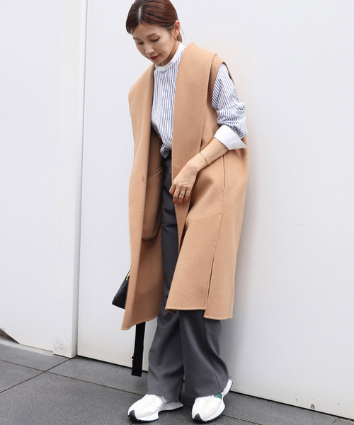 IENA（イエナ）の「Wフェイスデザインベスト（ベスト・レディース・ブラック/ベージュ・FREE）」の20枚目の写真