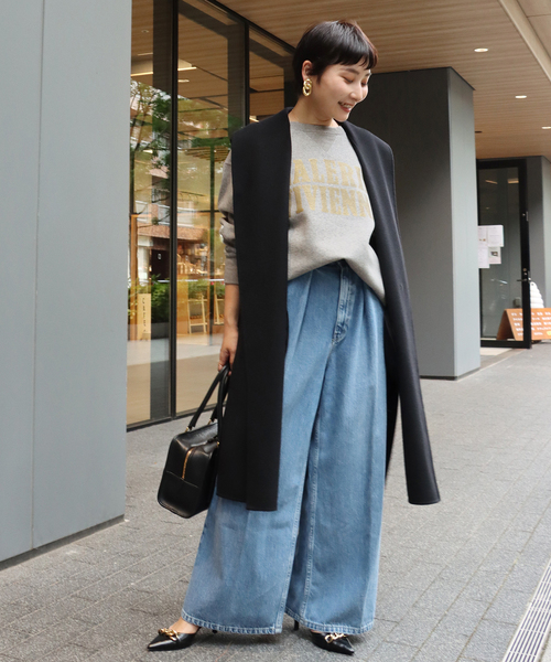 IENA（イエナ）の「Wフェイスデザインベスト（ベスト・レディース・ブラック/ベージュ・FREE）」の9枚目の写真