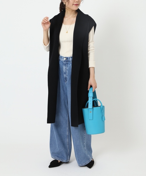 IENA（イエナ）の「Wフェイスデザインベスト（ベスト・レディース・ブラック/ベージュ・FREE）」の17枚目の写真