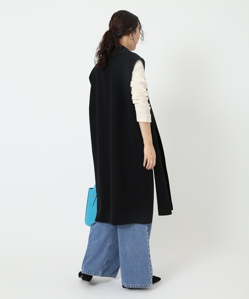 IENA（イエナ）の「Wフェイスデザインベスト（ベスト・レディース・ブラック/ベージュ・FREE）」の10枚目の写真