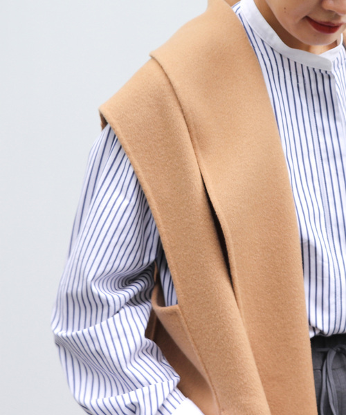 IENA（イエナ）の「Wフェイスデザインベスト（ベスト・レディース・ブラック/ベージュ・FREE）」の7枚目の写真