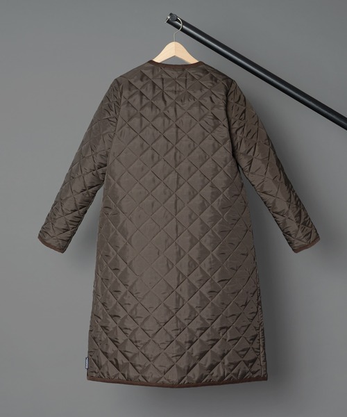 Traditional Weatherwear(トラディショナルウェザーウェア)の「【 TRADITIONAL WEATHERWEAR / トラディショナルウェザーウェアー 】 ARKLEY LONG アークリーロング(ノーカラーコート・レディース・ブラック/ブラウン/カーキ/ベージュ・34/36)」の10枚目の写真