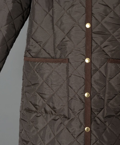 Traditional Weatherwear(トラディショナルウェザーウェア)の「【 TRADITIONAL WEATHERWEAR / トラディショナルウェザーウェアー 】 ARKLEY LONG アークリーロング(ノーカラーコート・レディース・ブラック/ブラウン/カーキ/ベージュ・34/36)」の13枚目の写真