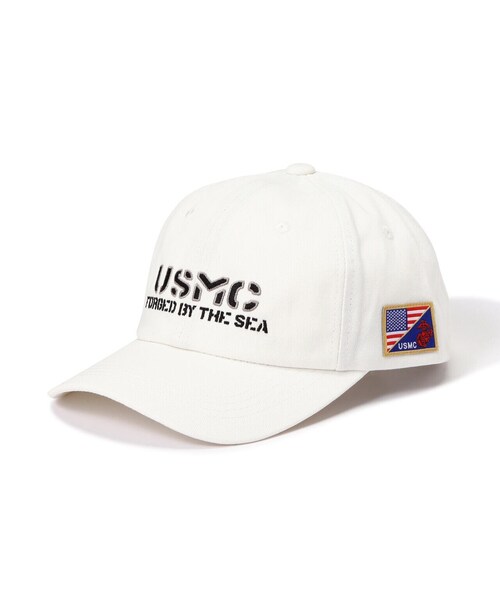 AVIREX(アヴィレックス)の「USMC CAP / USMC キャップ / AVIREX / アヴィレックス(キャップ・メンズ・ブラック/ネイビー/ホワイト系2/オリーブ系・F)」の6枚目の写真