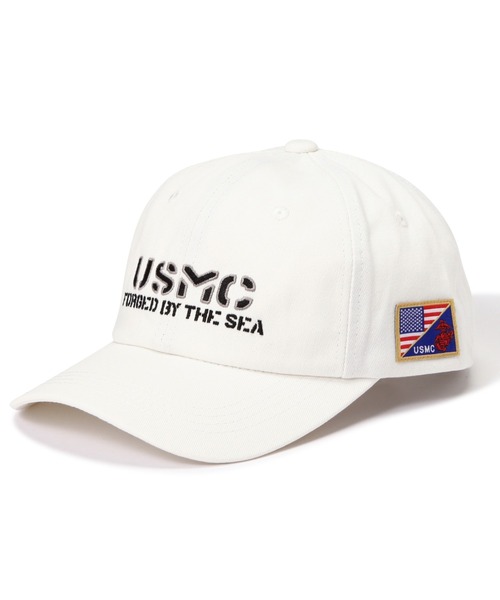AVIREX(アヴィレックス)の「USMC CAP / USMC キャップ / AVIREX / アヴィレックス(キャップ・メンズ・ブラック/ネイビー/ホワイト系2/オリーブ系・F)」の2枚目の写真