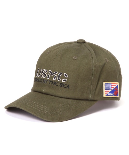 AVIREX(アヴィレックス)の「USMC CAP / USMC キャップ / AVIREX / アヴィレックス(キャップ・メンズ・ブラック/ネイビー/ホワイト系2/オリーブ系・F)」の4枚目の写真