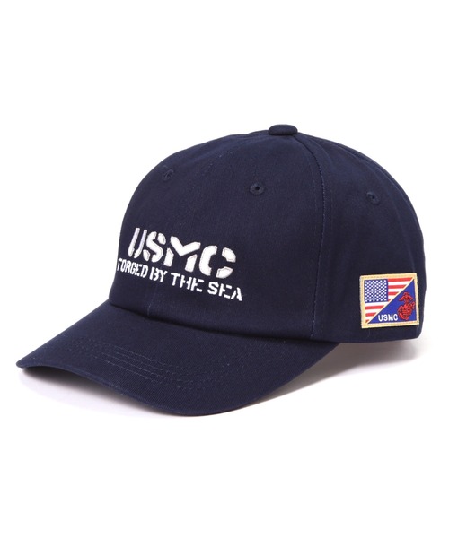 AVIREX(アヴィレックス)の「USMC CAP / USMC キャップ / AVIREX / アヴィレックス(キャップ・メンズ・ブラック/ネイビー/ホワイト系2/オリーブ系・F)」の1枚目の写真