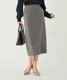 green label relaxing | TR チェック タイト スカート -ウォッシャブル・ストレッチ・防シワ- ◇No06◇(スカート)