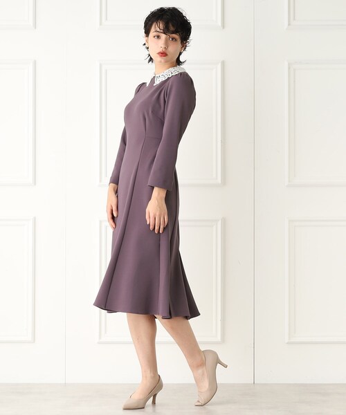 index（インデックス）の「◇2wayレースカラーフレアワンピース【WEB