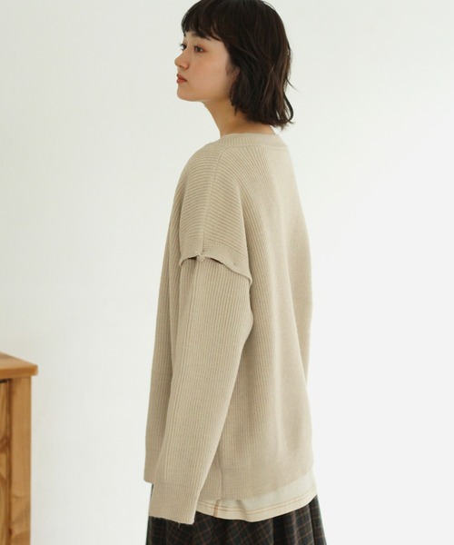 Crisp(クリスプ)の「【ZOZO限定】2wayモチニットカーディガン(カーディガン/ボレロ・レディース・ベージュ/グレー/アイボリー・FREE)」の4枚目の写真
