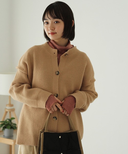 Crisp(クリスプ)の「【ZOZO限定】2wayモチニットカーディガン(カーディガン/ボレロ・レディース・ベージュ/グレー/アイボリー・FREE)」の13枚目の写真