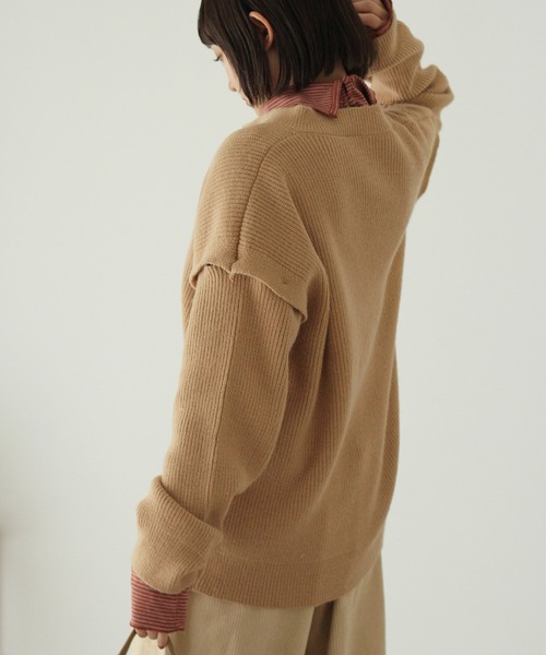 Crisp(クリスプ)の「【ZOZO限定】2wayモチニットカーディガン(カーディガン/ボレロ・レディース・ベージュ/グレー/アイボリー・FREE)」の6枚目の写真