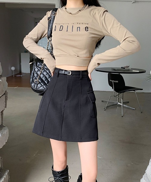 Jewelobe(ジュエローブ)の「カーゴミニスカート(スカート・レディース・ベージュ/ブラック/グレー/ブラウン・M/S)」の15枚目の写真