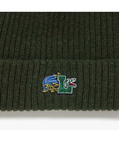LACOSTE(ラコステ)の「シーズナルワッペンニットキャップ(ニットキャップ/ビーニー・メンズ・ネイビー/グリーン/オレンジ・FREE)」の10枚目の写真