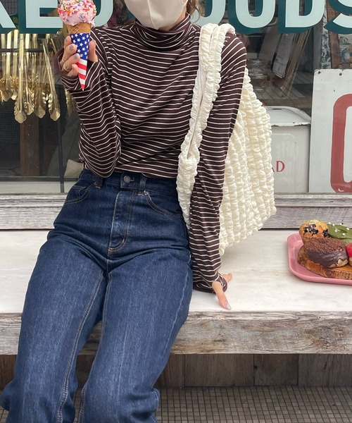 LE MORE(リモア)の「ぽこぽこトートバッグ(トートバッグ・レディース・アイボリー/ブラック・FREE)」の18枚目の写真