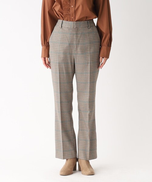 OPAQUE.CLIP（オペークドットクリップ）の「◆【C】チェックセミフレアパンツ（その他パンツ・レディース・ダークブラウン系1/グレー系1・34/36/40/38）」の18枚目の写真