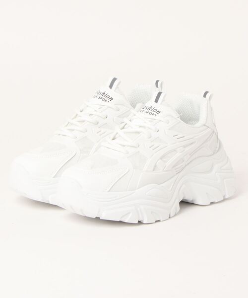 Lace Ladies(レースレディース)の「厚底ダッドスニーカー(スニーカー・レディース・アイボリー/ホワイト/ブラック・24/22.5/23.5/23/24.5/25)」の7枚目の写真