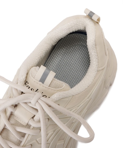 Lace Ladies(レースレディース)の「厚底ダッドスニーカー(スニーカー・レディース・アイボリー/ホワイト/ブラック・24/22.5/23.5/23/24.5/25)」の12枚目の写真