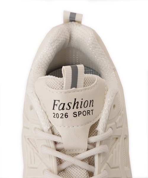 Lace Ladies(レースレディース)の「厚底ダッドスニーカー(スニーカー・レディース・アイボリー/ホワイト/ブラック・24/22.5/23.5/23/24.5/25)」の11枚目の写真