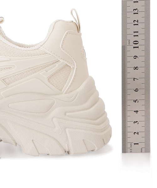 Lace Ladies(レースレディース)の「厚底ダッドスニーカー(スニーカー・レディース・アイボリー/ホワイト/ブラック・24/22.5/23.5/23/24.5/25)」の10枚目の写真