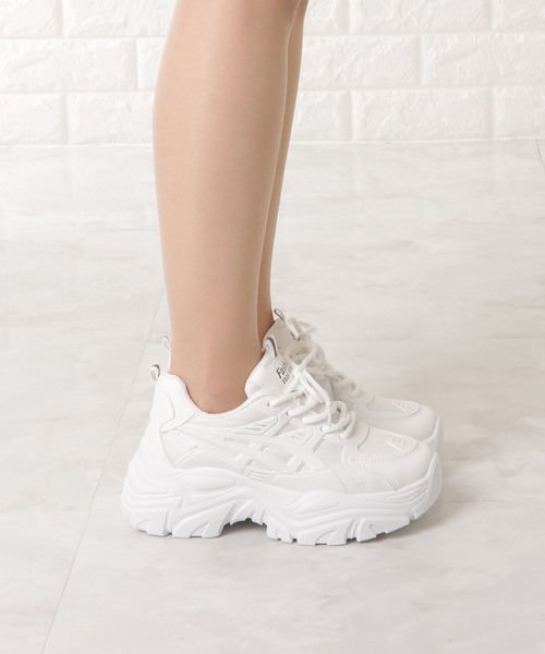 Lace Ladies(レースレディース)の「厚底ダッドスニーカー(スニーカー・レディース・アイボリー/ホワイト/ブラック・24/22.5/23.5/23/24.5/25)」の20枚目の写真