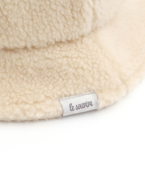 apres les cours（アプレレクール）の「クマ耳ボアハット（ハット・キッズ・アイボリー/ピンク・48/50/52/54）」の9枚目の写真